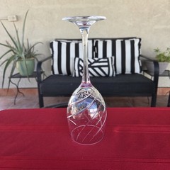 Cristal D’Arques Durand JUNON Swirl Wine Glasses France set of 2