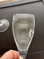Mikasa Panache Square Lead Crystal Wine Glasses – 8 1/4” Set of 2