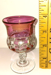 Set/20 Vtg Tiffin-Franciscan King’s Crown Cranberry Flash Water&Cordial Goblets
