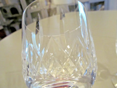 2 FOSTORIA WESTMINSTER 6 3/8″ CRYSTAL WATER GOBLETS 1959-1972 STEM 6083 CUT 872