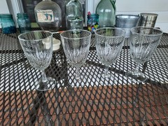 Set of 4 LUMINARC Diamant CRISTAL D’ARQUES-DURAN 6 3/4” Stemmed Water Glasses