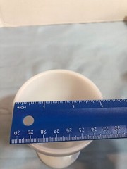 Hazel Atlas Goblet Starlite Starlight Milk Glass Pedestal Footed Cup #F36