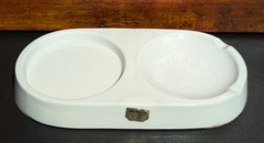 Bottoms Up Ceramic Shot Glass Cup Base Holder Ashtray Sarsaparilla Designs 1980