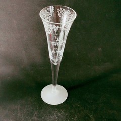 INGRID BELOVED CHAMPAGNE FLUTES, Lead Crystal, 11 5/8», Judaica, Germany, 2PCS