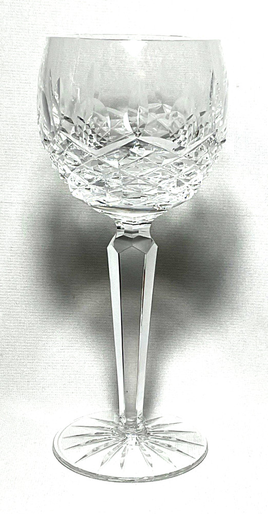 WATERFORD ~ Elegant Cut Crystal 6 oz. HOCK WINE GLASS (Kenmare) ~ Ireland