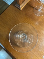 Vintage Crystal Sherry Glasses, Hall Marked, Set Of 6