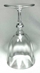 BACCARAT ~ Beautiful Crystal 5.75″ RED WINE GLASS (Monte Carlo, Optic) ~ France