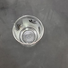 Libbey Silver Leaf Flat Tumbler 2 1/2 Inches Tall