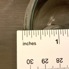 Massive Glass Goblet 7 in Height 4.25 in Diameter 2.75 lb