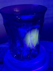 Vintage Noritake Perspective Amethyst Lowball Glasses Set Of 4 UV Reactive Plum