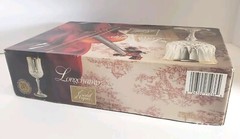 Cristal D’Arques Longchamp Gold Rim 4 x 5.75 oz Wine Glasses MADE IN FRANCE~NEW
