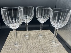 Marquis By Waterford Crystal All Purpose Wine Glasses Set 4 Large