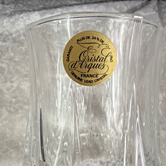 6 Longchamp 6cl 24% Lead Crystal Stem Glasses~~Cristal D’arques France~~NIB