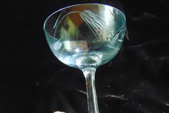 4 Vntg Noritake 1950’s SASAKI WHEAT Champagne/ Tall Sherbet Glasses 4 3/8″ EUC