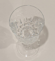Set/2 Cristal d’Arques-Durand Avignon Hand Blown Crystal Wine Glass 6 oz 6 1/8″T