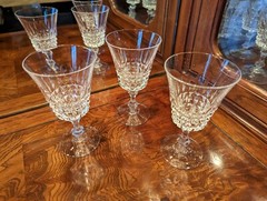 3 NOS Cristal d’Arques Durand Tuileries 5 1/8″ Tall Villandry 4 Oz Wine Glasses