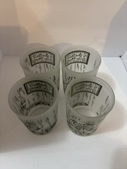 Royal Colonial Homestead Frosted Juice Glasses. Frosted Glass. Set Of 5