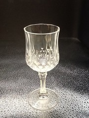 Set of 3 Cristal d’ Arques Longchamp Lead Crystal 2 oz. Cordial Glasses 4.75″ H