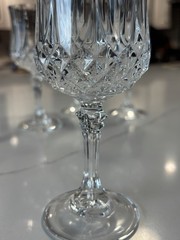 Vintage Cristal D’Arques-Durand Longchamp Crystal Wine Glasses 6.5” H (Set of 4)