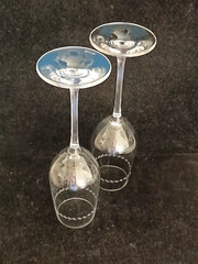 Lot of 3 Riedel Vintage Champagne Glasses 9-3/4″H Marked