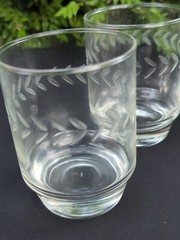 Vtg Winchester Crystal Drinking Glasses Anchor Hocking Laurel 15oz Ice Tea NOS