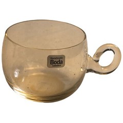 Boda Wine Taster Glass Cup Handmade In Sweden Design By Bertil Vallien w/ Box