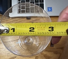 Set of 12 Rondelle (Plain Bowl, No Trim)by GORHAM CRYSTAL (Very Rare)