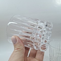 Set of 2 Fostoria Heritage Double Old Fashion Whiskey Glasses Bar FREE SHIPPING