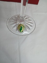 #09 WATERFORD 12 TWELVE DAYS OF CHRISTMAS CHAMPAGNE FLUTE NINE LADIES DANCING