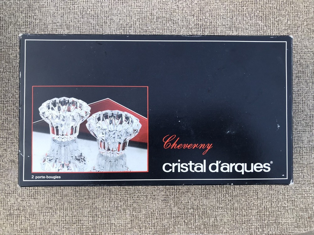 Vintage Cristal D’Arques Cheverny Crystal Old-Fashioned Tumblers Made In France