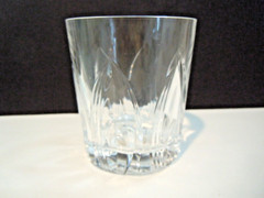 Val St Lambert Crystal Double Old Fashioned Glass Executive Design Signed