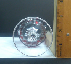 Victoria, Greensburg Glass Co, Goblet, Ruby Stain w/ Engraving, EAPG, c1892