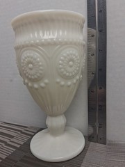 The Pioneer Woman Adeline Snow Goblet Tumbler Chalice Milk Glass White Gibson