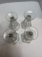 Libbey Old Fashioned Panel Ice Cream Soda Sundae Parlor Glasses 5 3/4 » Set / 4