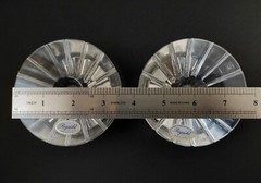Miller Rogaska Crystal candlestick. 2 pcs .