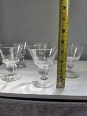 Vintage MCM Seneca Glass Ingrid Cocktail/Liquor 4″ Set of 5