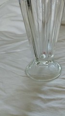 Set of 2 Clear Fluted Glass Tumbler Glasses, Drinking Tumblers in Clear Glass