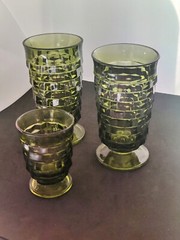 3 Colony WHITEHALL Set Goblets Glasses