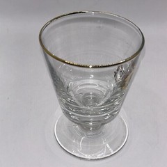 Set of 2 Alchemy 4.25” Glasses Gold Pharmacy Rx Apothecary MCM