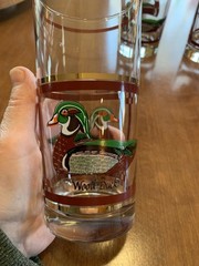 Libbey Vintage Wood Duck High Ball Glasses