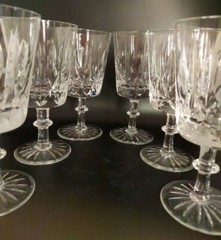 Set of 6 Ascot Crystal Water Glasses 8 oz. By Royal Brierly