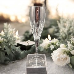 Galway Ireland 24% Lead Crystal Raindrops Champagne Flute Glass Discontinued