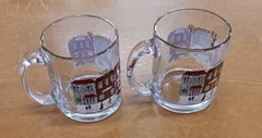 Libbey Winter Village 2 Mugs (12 oz) Christmas Holiday Winter Scenes Arby’s