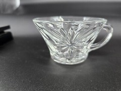 4 Piece Lot – Vintage Anchor Hocking Punch Cups – Star Of David Starburst