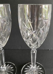 WATERFORD MARQUIS BROOKSIDE WINE GOBLETS 7 7/8 IN. SET OF 2 NICE CONDITION!
