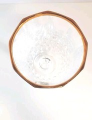 Cristal D’Arques Longchamp Gold Rim 4 x 5.75 oz Wine Glasses MADE IN FRANCE~NEW