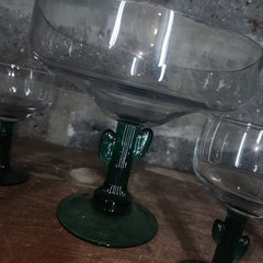 LIBBEY GLASS Juniper Cactus Stem Grande XL Margarita Glass 16oz 12oz