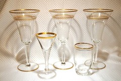 REGENT West Virginia Speciality Glasses – 3 WIne, 1 Cordial and 1 Juice