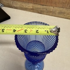 Vintage Fostoria Avon Cobalt Blue George Washington Goblet Bicentennial 1976