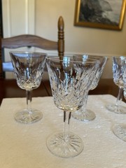 Set of 5 Waterford LISMORE 5 7/8′» Wine Claret Liquor Glasses – Excellent